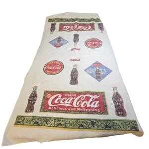 Vintage Coca-Cola "Delicious and Refreshing" Advertising Bath/Beach Towel
